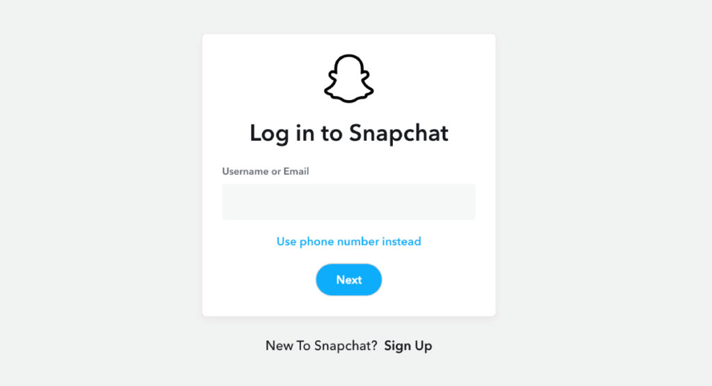 snapchat login