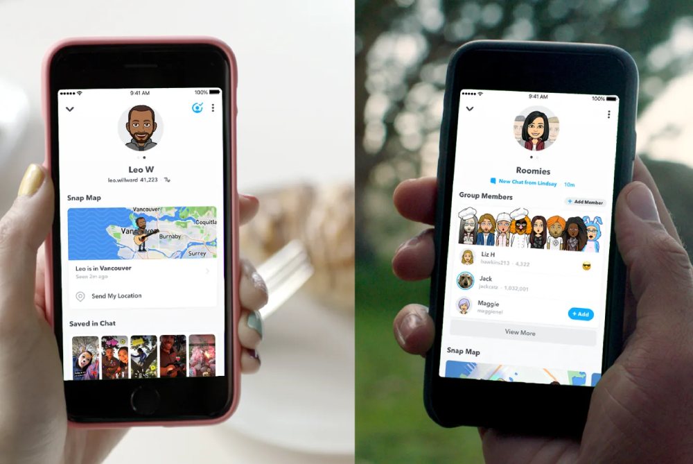 Snapchatin kaveriluettelo