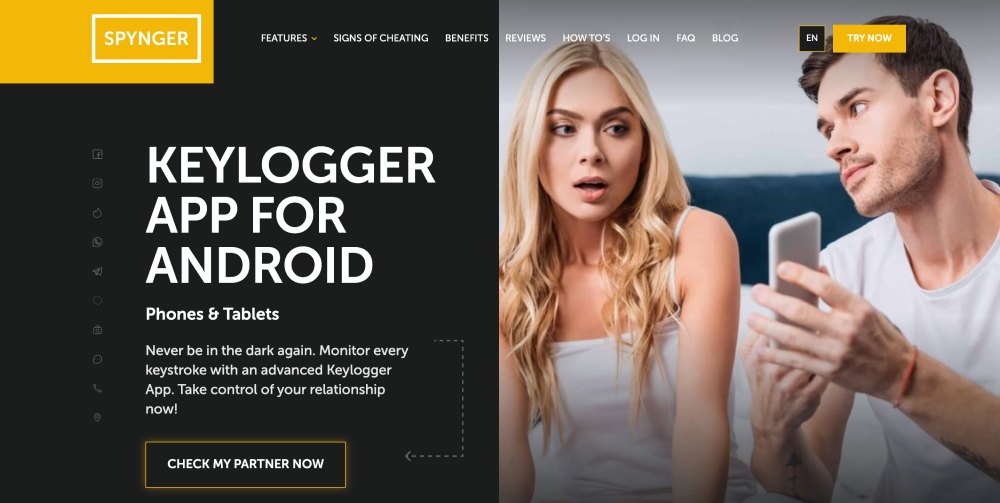 Keylogger app for Android