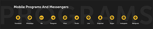 Spynger features
