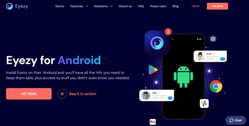 Eyezy android spy app